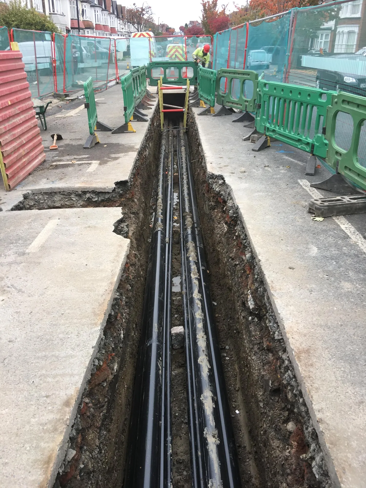 Utility trench dug by Betea Utilities