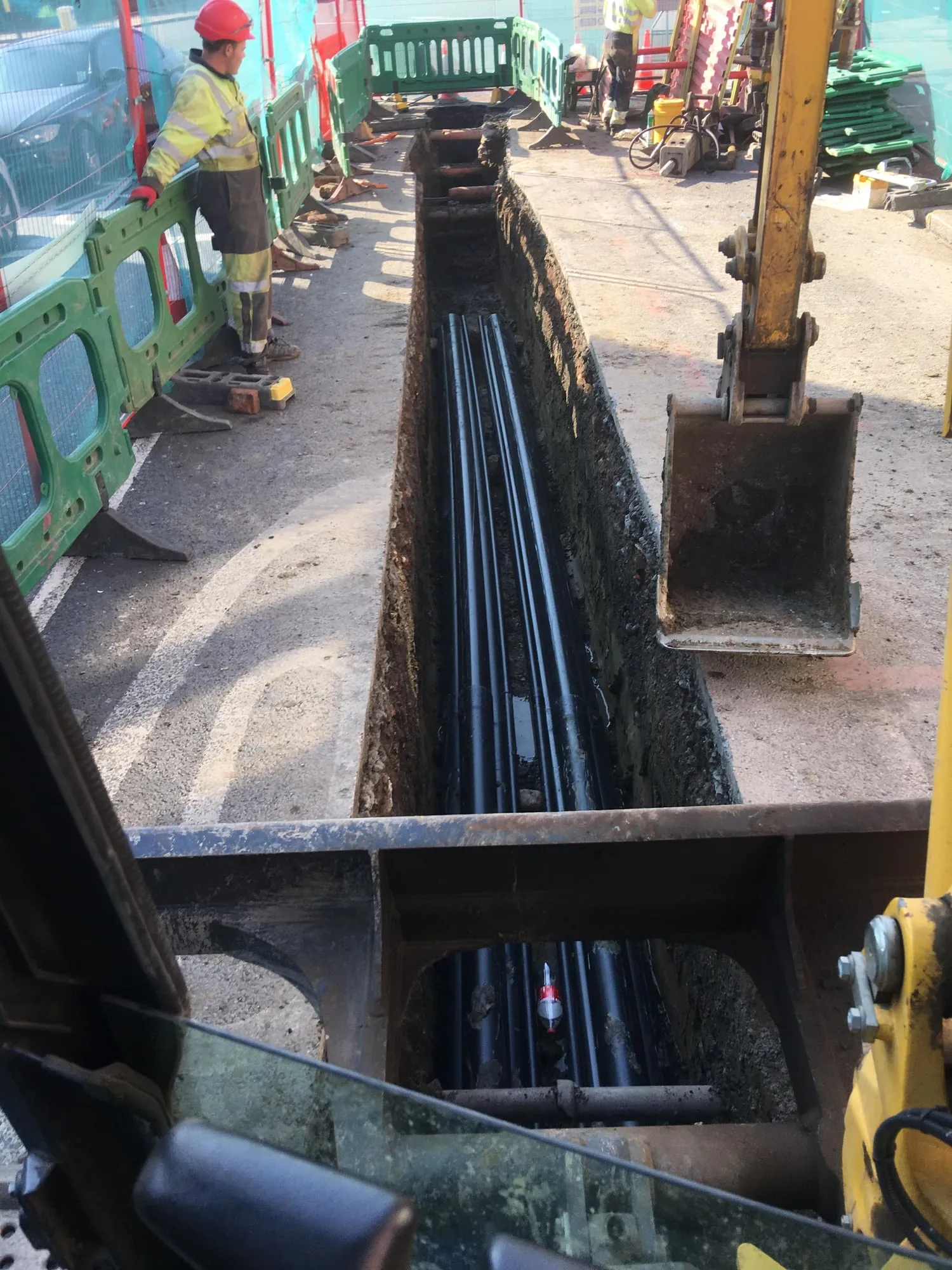 Utility trench dug by Betea Utilities