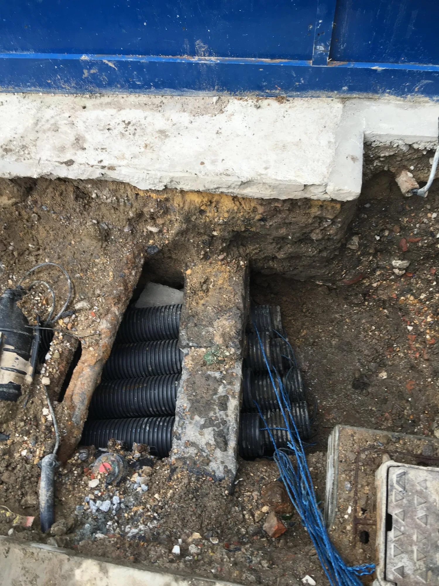 Utility trench dug by Betea Utilities