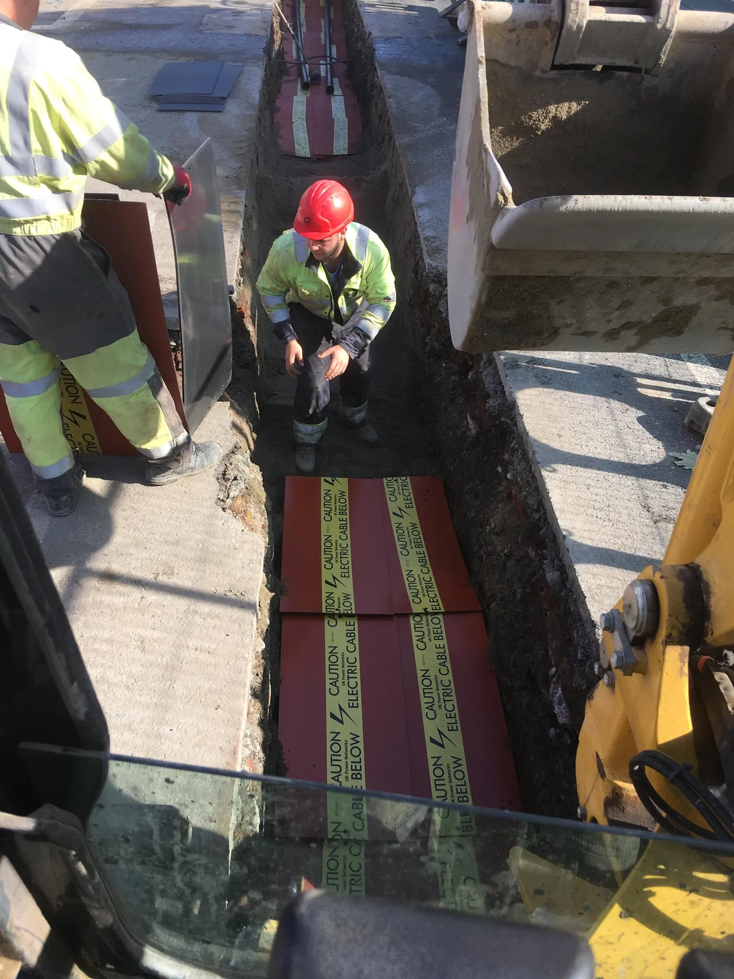 Utility trench dug by Betea Utilities